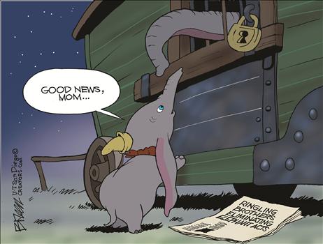 Comic by Steve Breen.